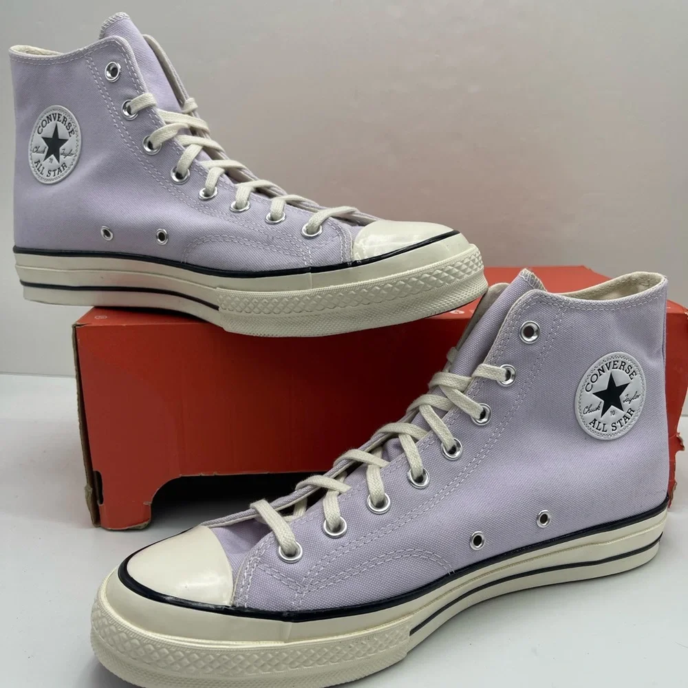 Converse Men’s A02754C CHUCK 70 HI VAPOR VIOLET/EGRET High-Top Sneakers Purple